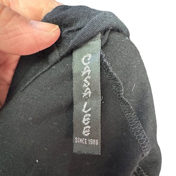 Casa Lee Womens Black Cowl Neck Ruched Bodycon Dress With Open Back Design - Picture 6 of 6